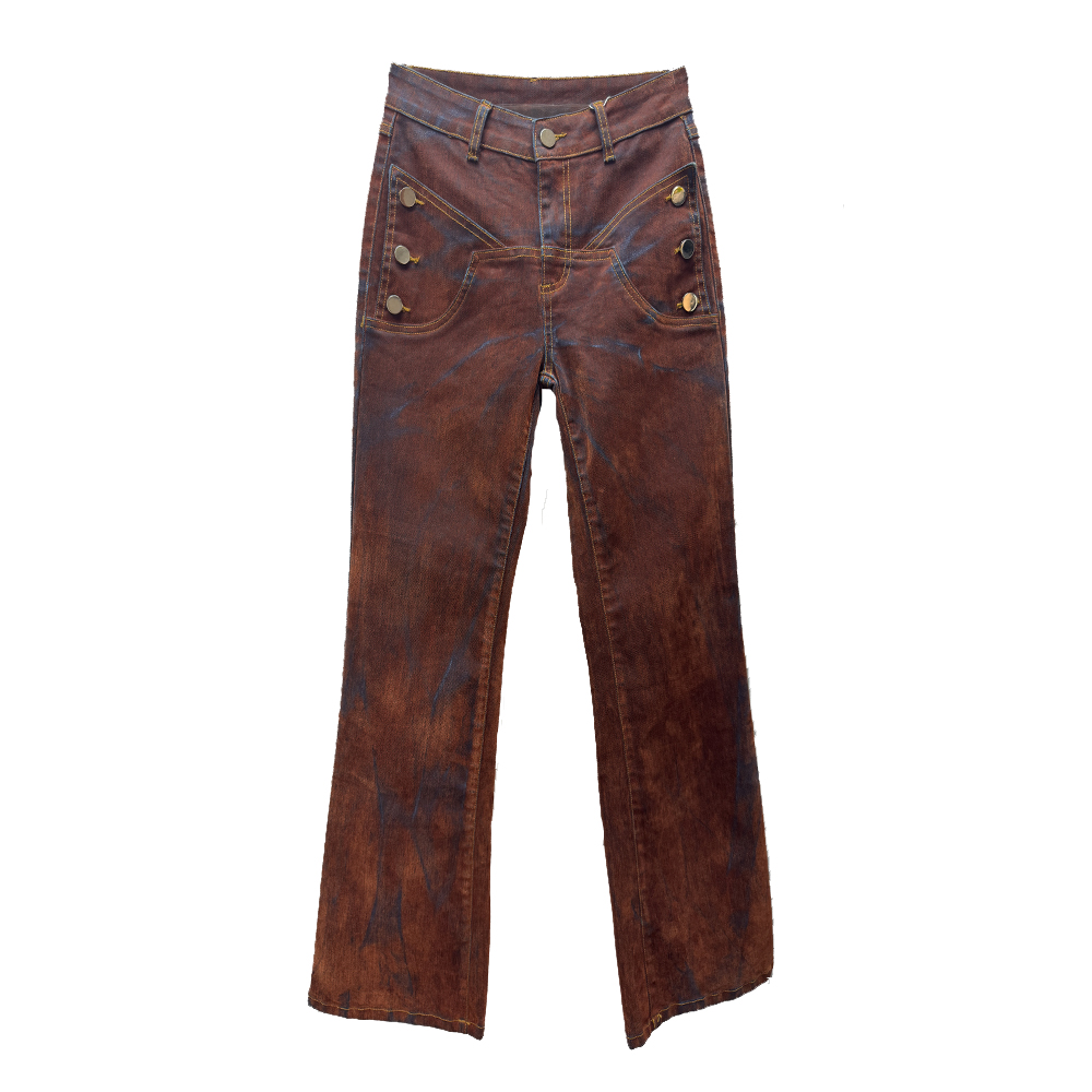 Flocking Flare Denim Jeans