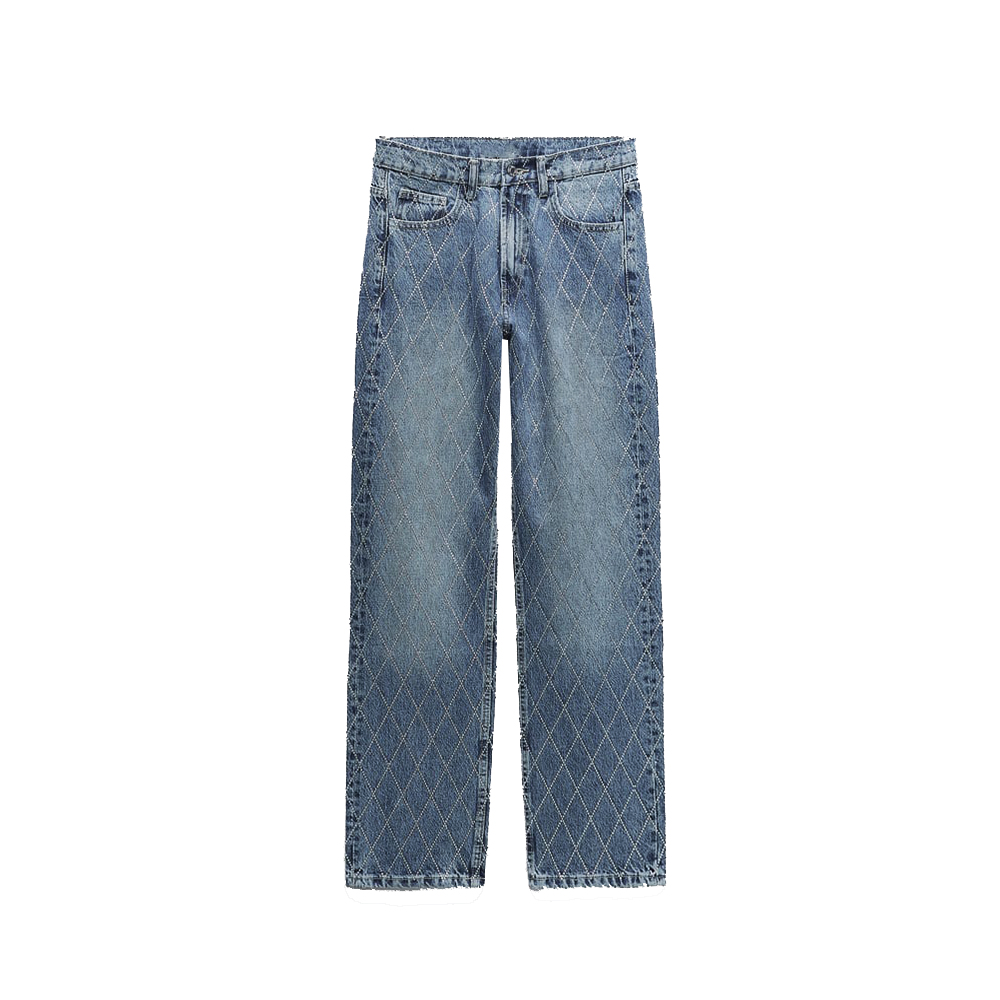 Light ​Blue Beading Jeans