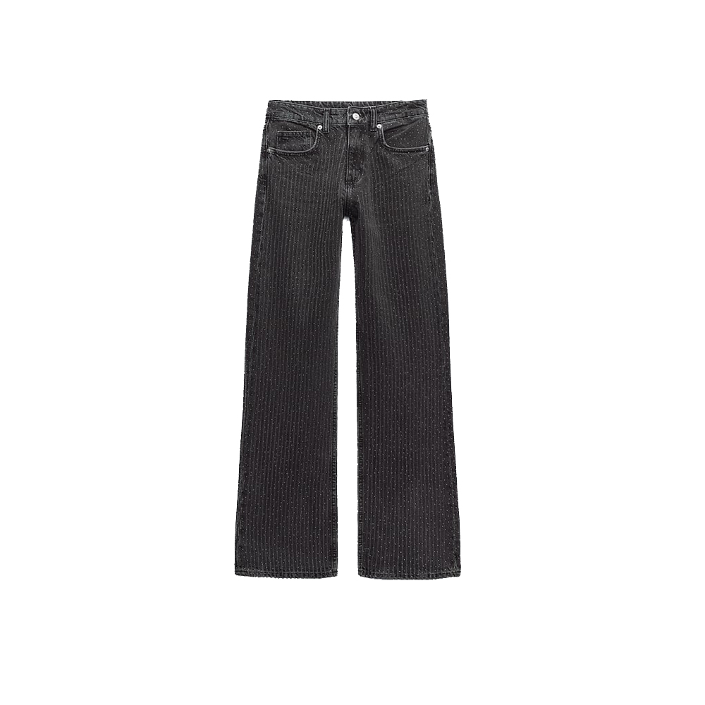 Grey Sequined Jeans