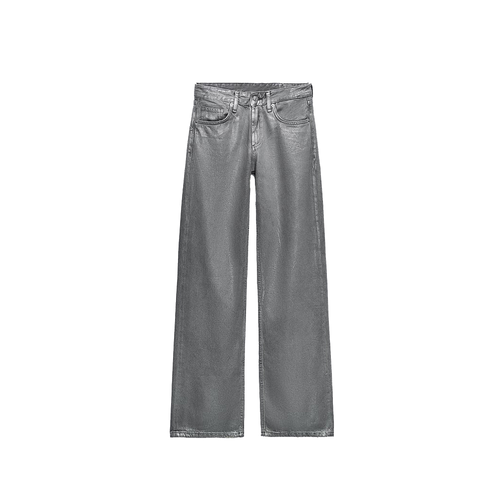 Silver Coating Jeans