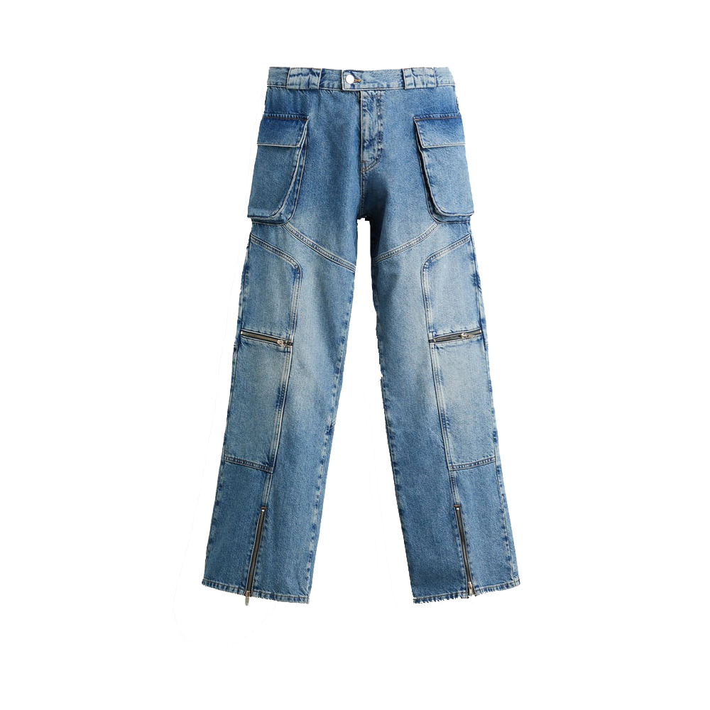 Blue Multi-pocket Jeans