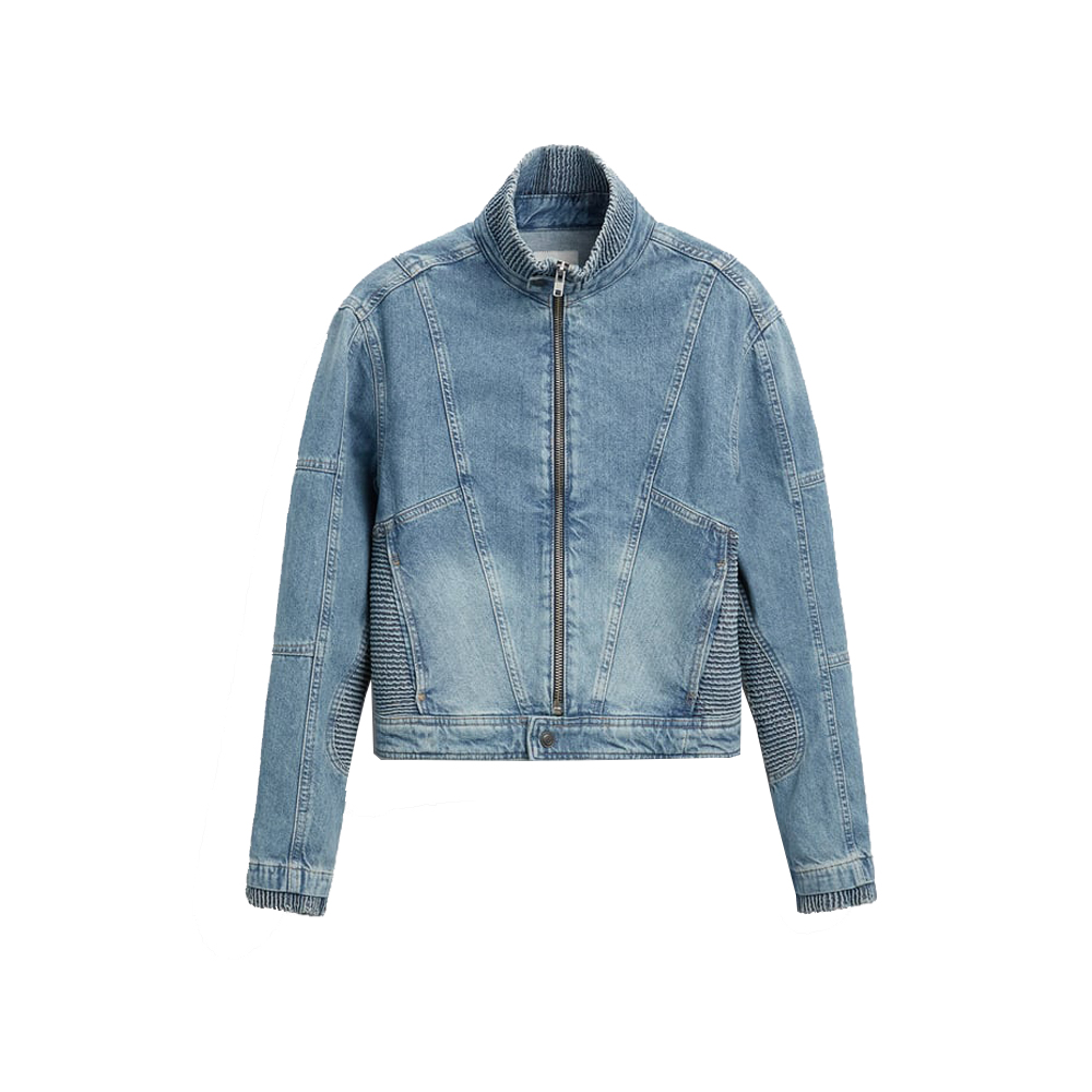 Mens Bomber Denim Jacket