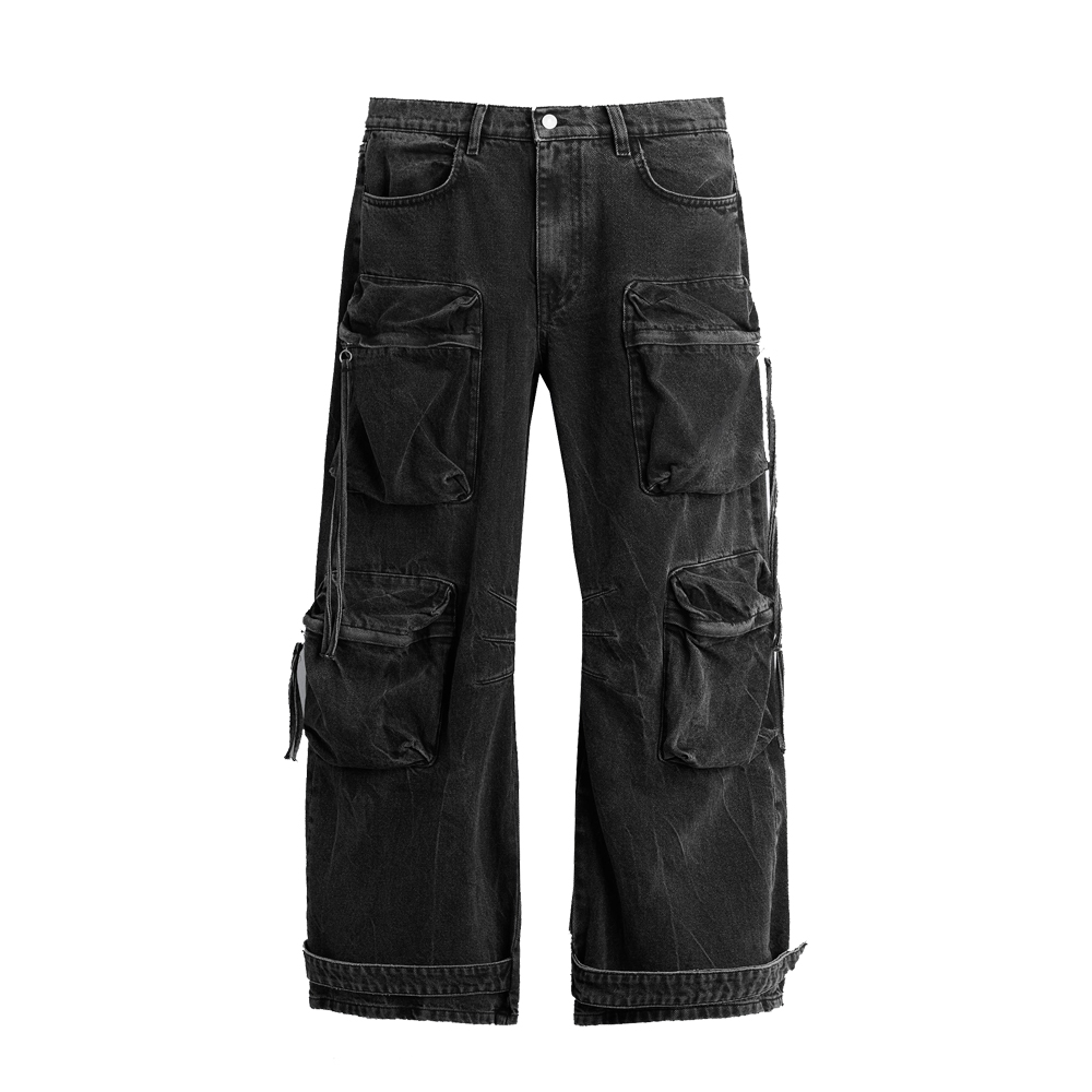 ​Multi-pocket Cargo Jeans