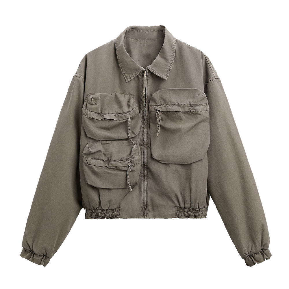Multi-pocket Khaki Jacket